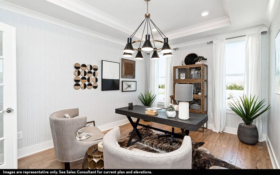 Furnished interior view inside a new home in High Park Hill, Arrington (Image 6).