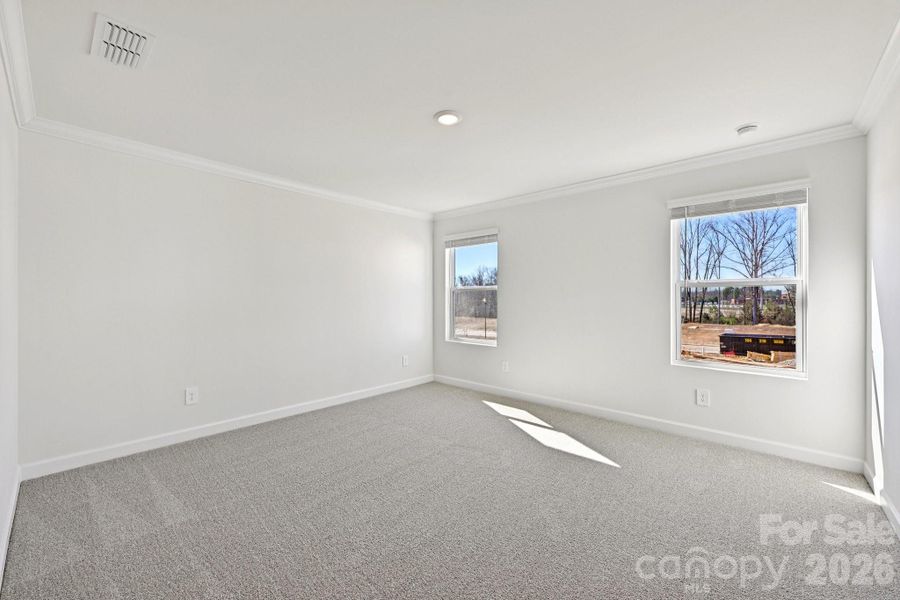 Spacious, unfurnished interior of a new home in Meadows at Wilson Farms - The Summit Series, Fort Mill (Image 16). Spacious, unfurnished interior of a new home in Meadows at Wilson Farms - The Summit Series, Fort Mill (Image 16).