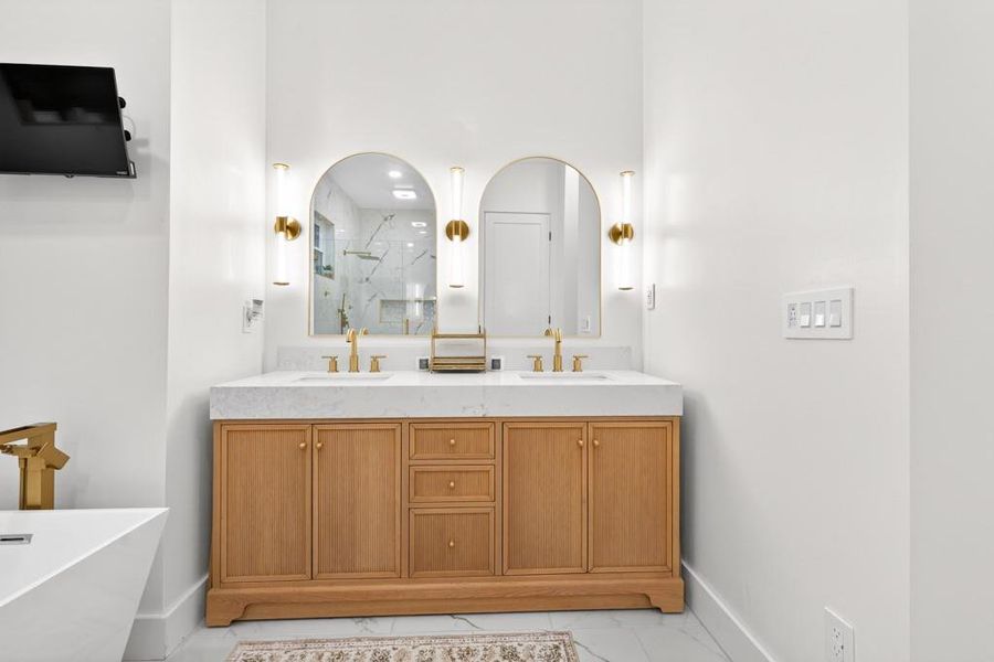 Furnished interior view inside a new home in , Buford (Image 10).