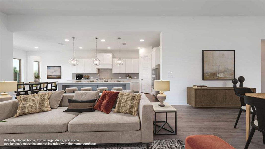 Furnished interior view inside a new home in Devonshire - Reserve 60', Forney (Image 7). Furnished interior view inside a new home in Devonshire - Reserve 60', Forney (Image 7).