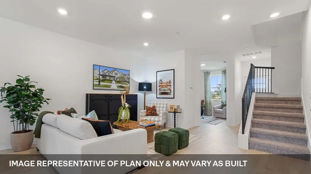 Furnished interior view inside a new home in Avery Centre, Round Rock (Image 6).