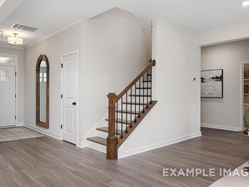 Representative unfurnished interior of a home built from the The Willow B by Davidson Homes LLC in Retreat at North Main, Lillington (Image 22).