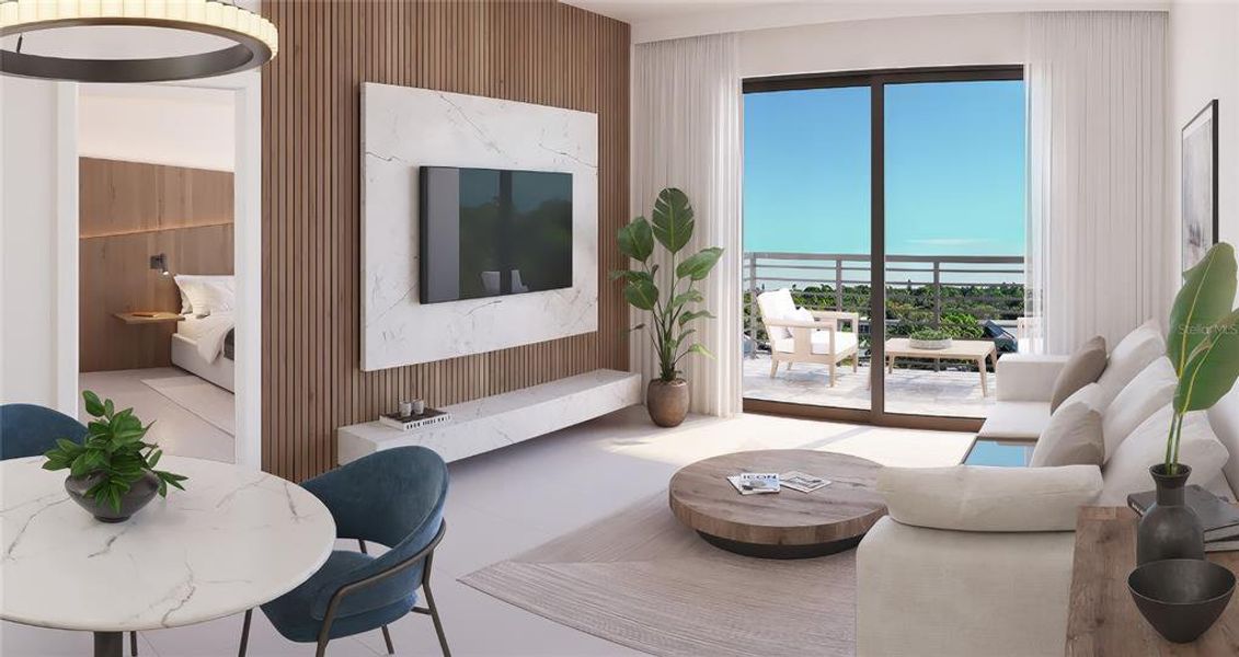 Furnished interior view inside a new home in , Sarasota (Image 15).