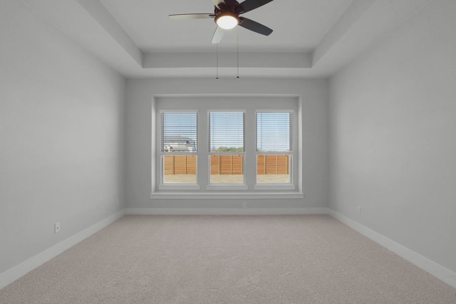 Representative unfurnished interior of a home built from the Sicily by Chesmar Homes in Berry Creek Highlands, Georgetown (Image 26).