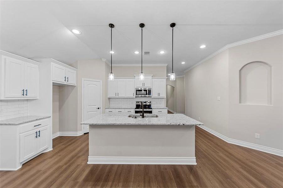 Furnished interior view inside a new home in , Greenville (Image 9). Furnished interior view inside a new home in , Greenville (Image 9).
