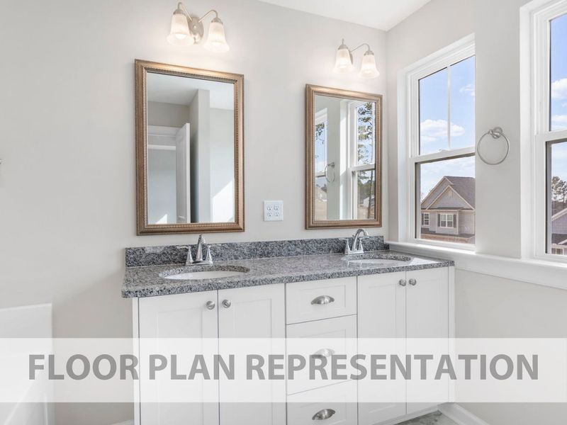 Primary Bathroom Floorplan Representation Photo | The 1580 Plan Primary Bathroom Floorplan Representation Photo | The 1580 Plan