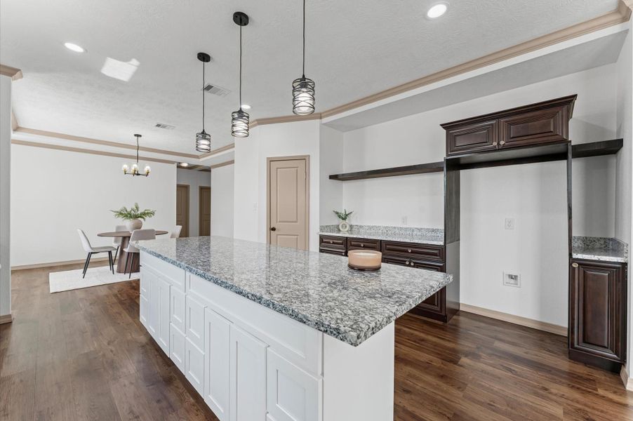 Furnished interior view inside a new home in , Huffman (Image 6).