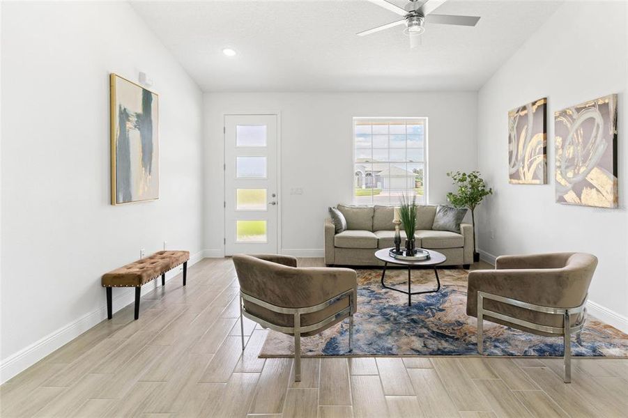 Furnished interior view inside a new home in , Kissimmee (Image 42).