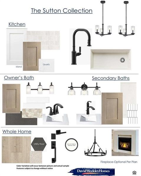 Sample of building materials used in homes in Terraces – Classics, Rockwall (Image 3).