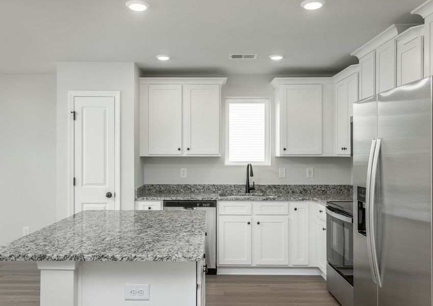 Stainless steel kitchen appliances