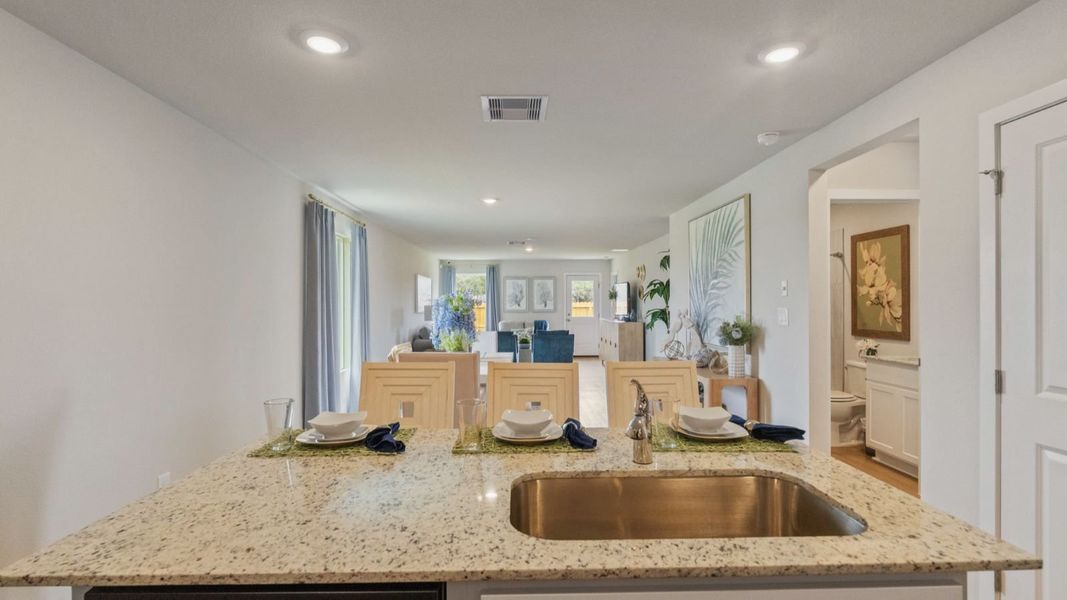 Furnished interior view inside a new home in Waldron Estates, Corpus Christi (Image 7).