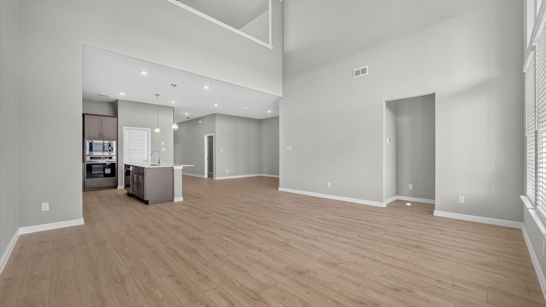 Representative unfurnished interior of a home built from the Juniper by D.R. Horton in Morningstar, Aledo (Image 22). Representative unfurnished interior of a home built from the Juniper by D.R. Horton in Morningstar, Aledo (Image 22).