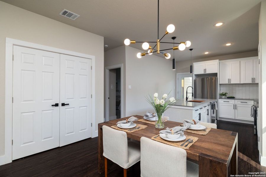 Furnished interior view inside a new home in , San Antonio (Image 16). Furnished interior view inside a new home in , San Antonio (Image 16).