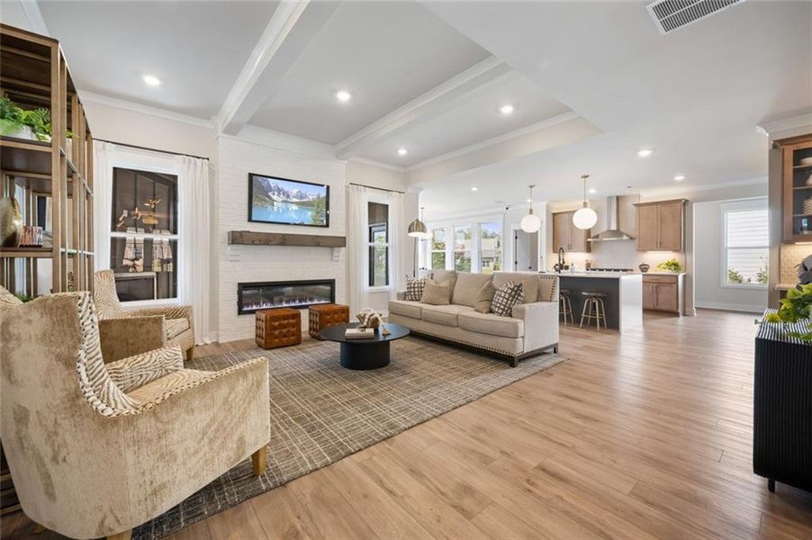 Furnished interior view inside a new home in Ponderosa Farms Manor, Gainesville (Image 22).