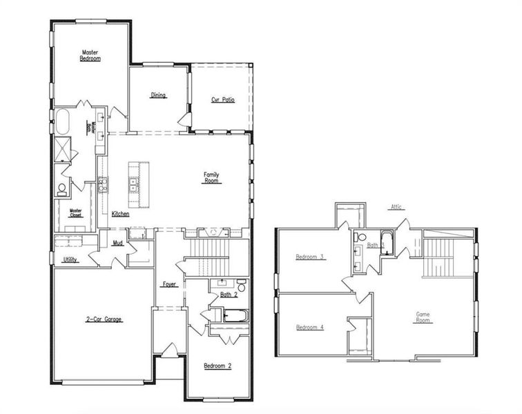 2D floor plan layout of this home in , Aledo, TX (Image 3).