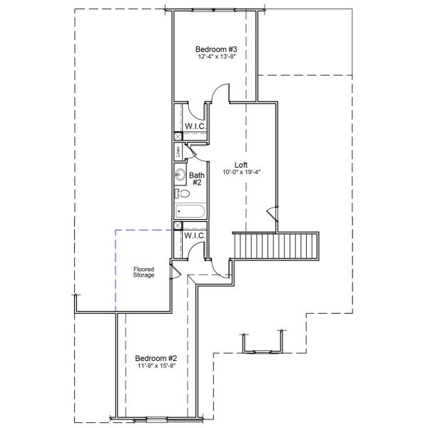 2D floor plan layout of this home in Brayden, Advance, NC (Image 4).