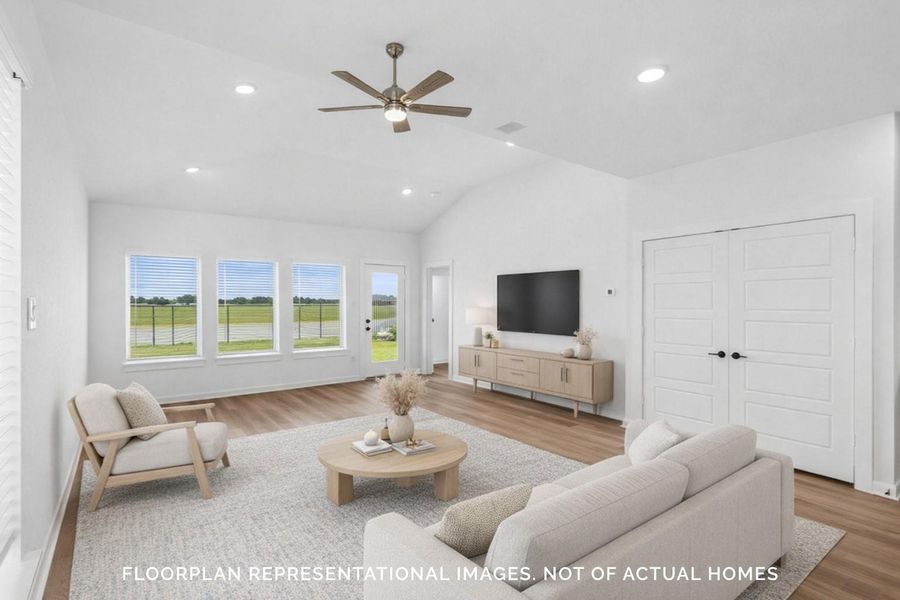 Furnished interior view inside a new home in Marvida, Cypress (Image 15).