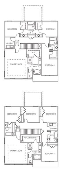 2D floor plan layout for the Lakewood by McKinley Homes in Hellen Valley, Braselton, GA (Image 5).
