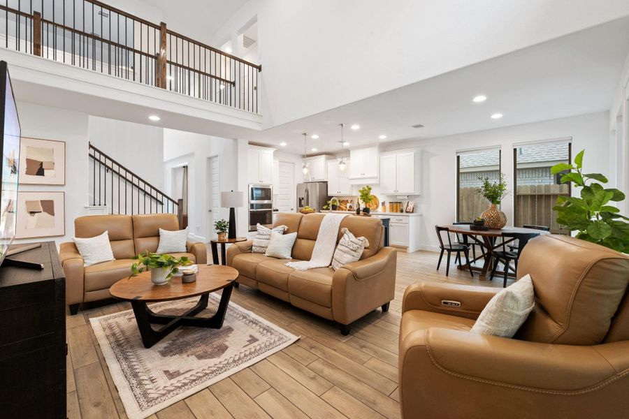 Furnished interior view inside a new home in The Highlands, Porter (Image 5).