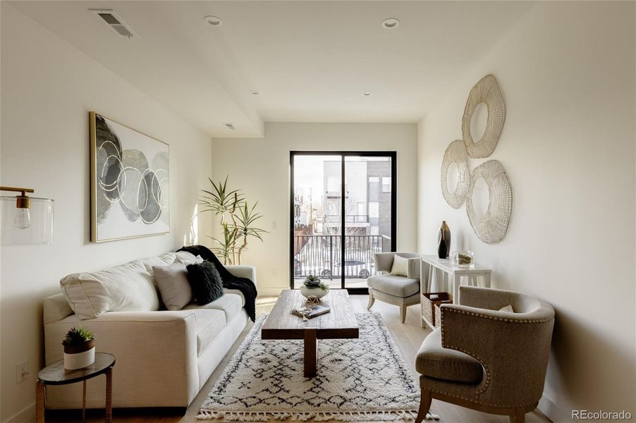 Furnished interior view inside a new home in , Denver (Image 9). Furnished interior view inside a new home in , Denver (Image 9).