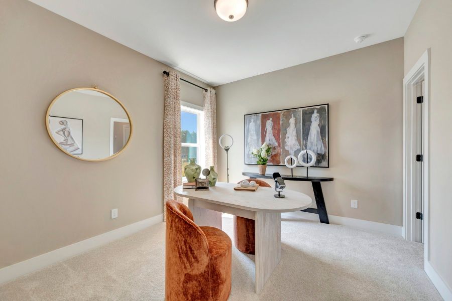 Furnished interior view inside a new home in Friendship Village, Apex (Image 23).
