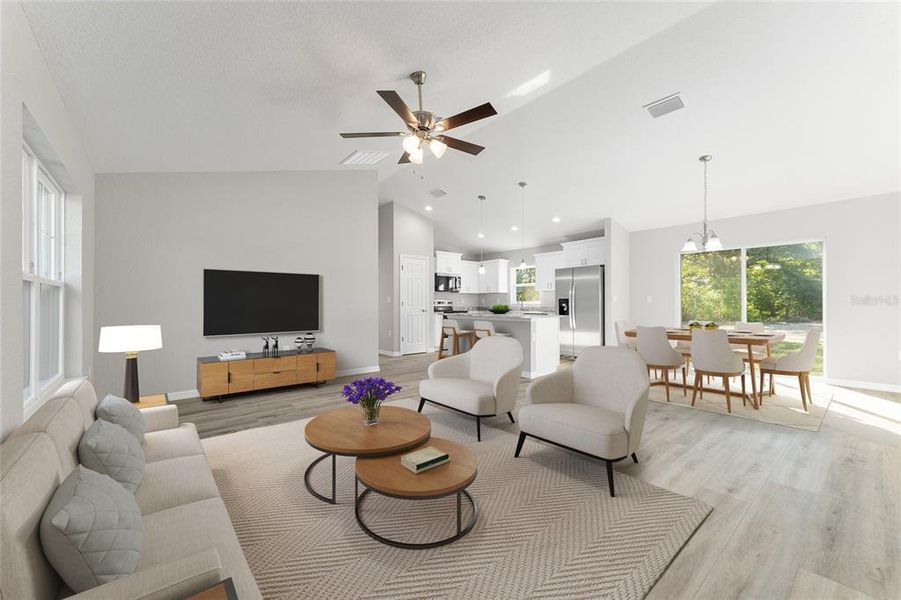 Furnished interior view inside a new home in , Ocala (Image 6).