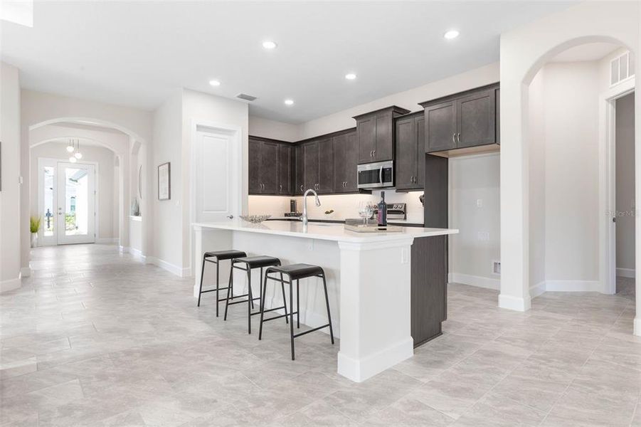 Open Kitchen with Quartz couters