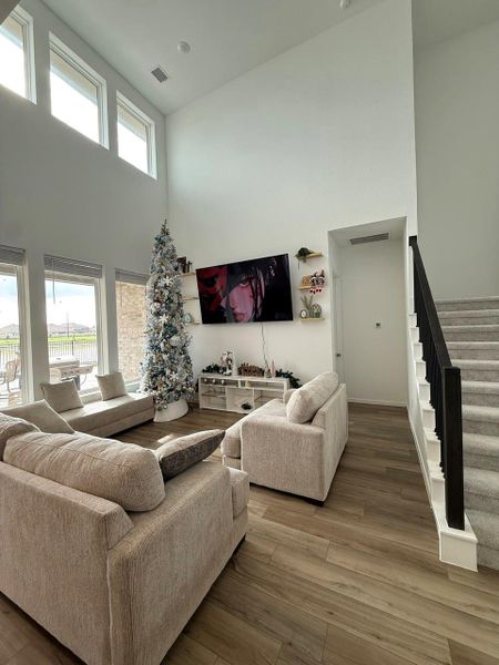 Furnished interior view inside a new home in Anniston: Richmond Collection, Katy (Image 4). Furnished interior view inside a new home in Anniston: Richmond Collection, Katy (Image 4).