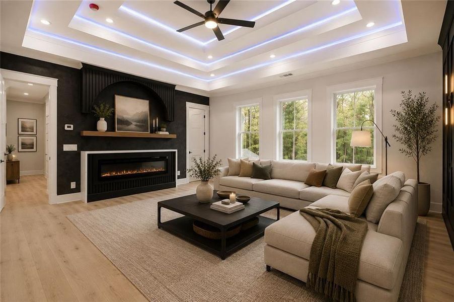 Furnished interior view inside a new home in , Winder (Image 9). Furnished interior view inside a new home in , Winder (Image 9).
