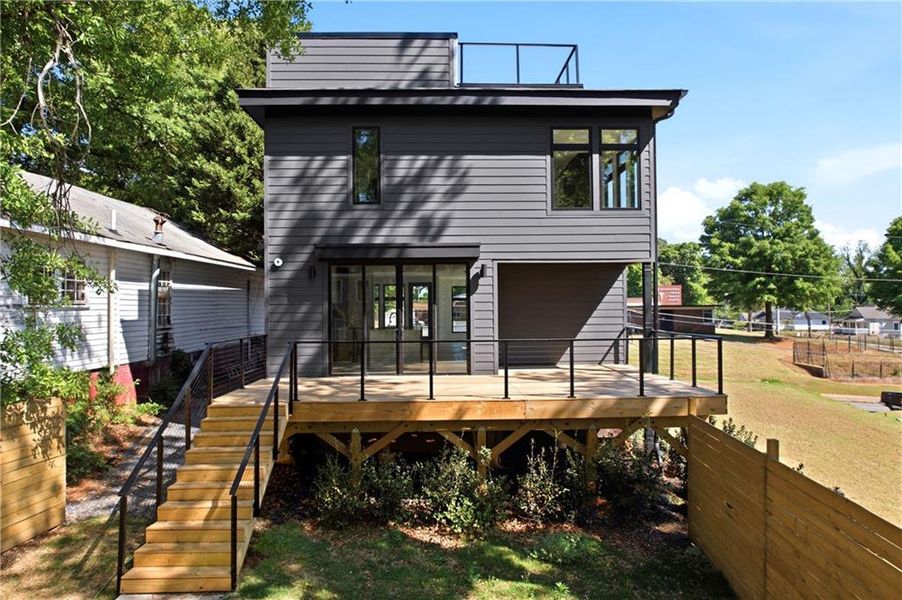 Exterior details and patio area of a home in , Atlanta (Image 26).