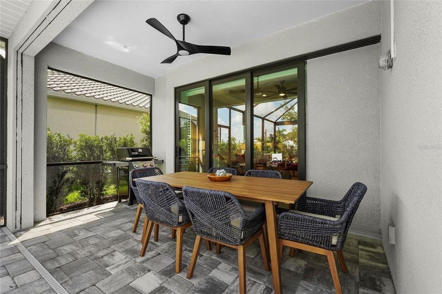 Exterior details and patio area of a home in , Sarasota (Image 35).
