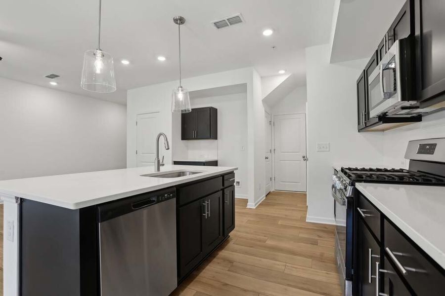 Kitchen featuring Industrial Collection Finishes