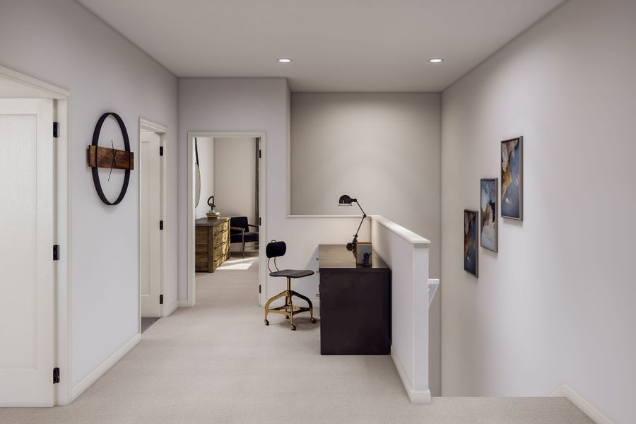 Representative furnished interior of a home built from the A by Tri Pointe Homes in Candelas Townhomes, Arvada (Image 15).