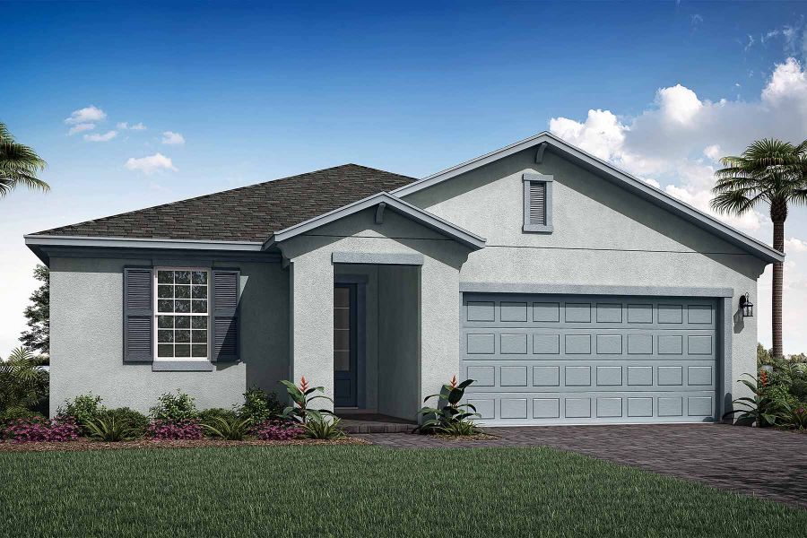 Representative exterior photo of a completed home built from the Cascades by Mattamy Homes in Tradition, Port St. Lucie, FL (Image 14). Representative exterior photo of a completed home built from the Cascades by Mattamy Homes in Tradition, Port St. Lucie, FL (Image 14).