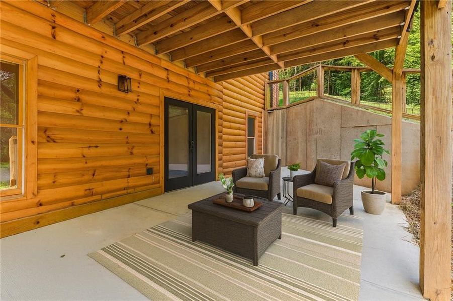 Exterior details and patio area of a home in , Ball Ground (Image 25). Exterior details and patio area of a home in , Ball Ground (Image 25).