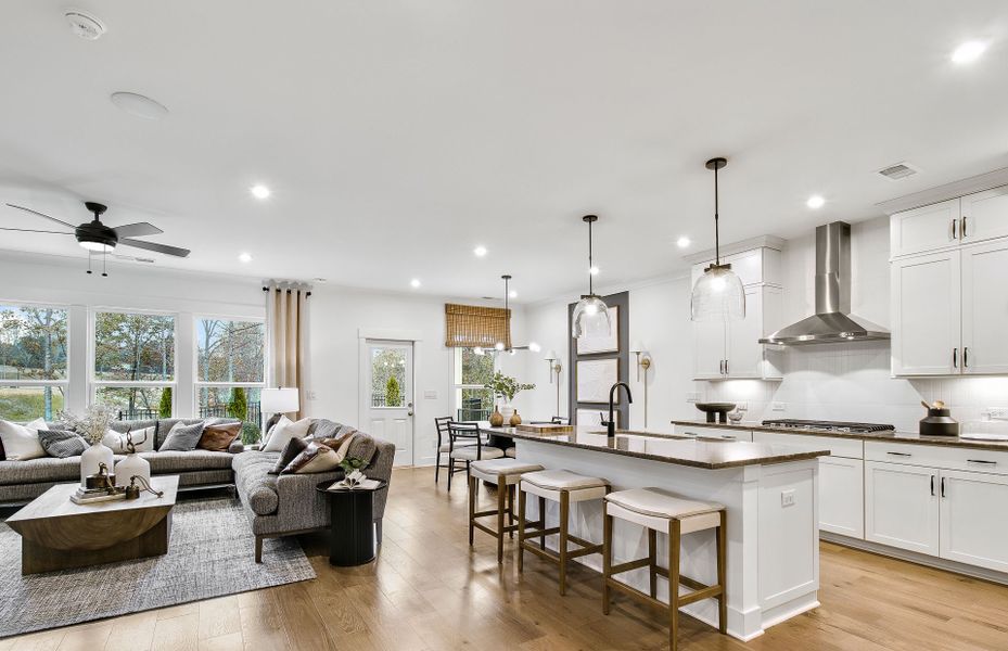 Representative furnished interior of a home built from the Continental by Pulte Homes in Hunters Creek, Flowery Branch (Image 10).