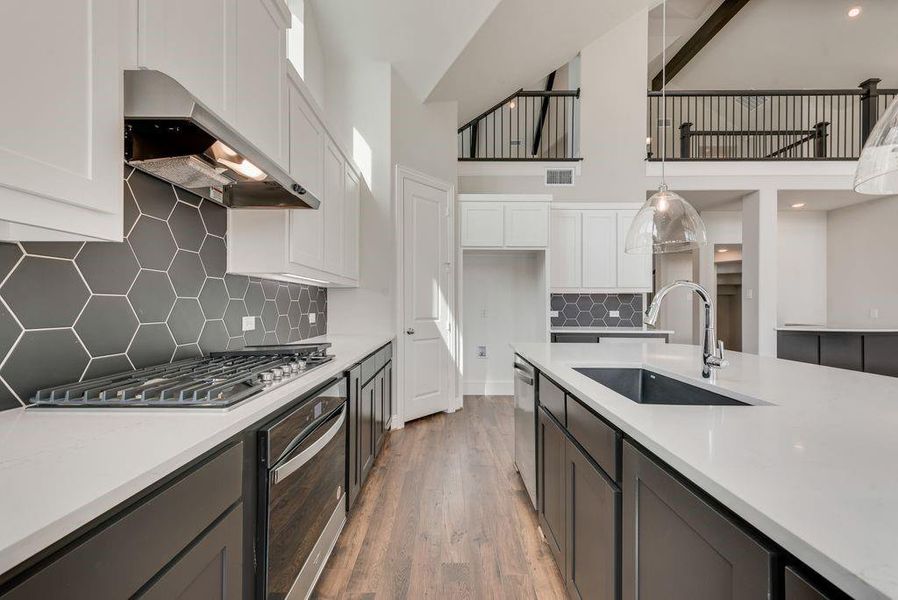 Furnished interior view inside a new home in Monterra, Fate (Image 5).