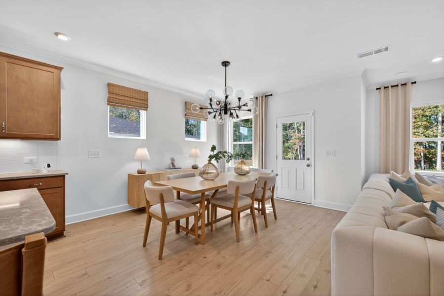 Representative furnished interior of a home built from the Hampton by Pulte Homes in Watermist at Mirror Lake, Villa Rica (Image 45).