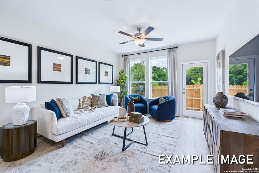 Furnished interior view inside a new home in Meadows at Oak Creek, San Antonio (Image 22).