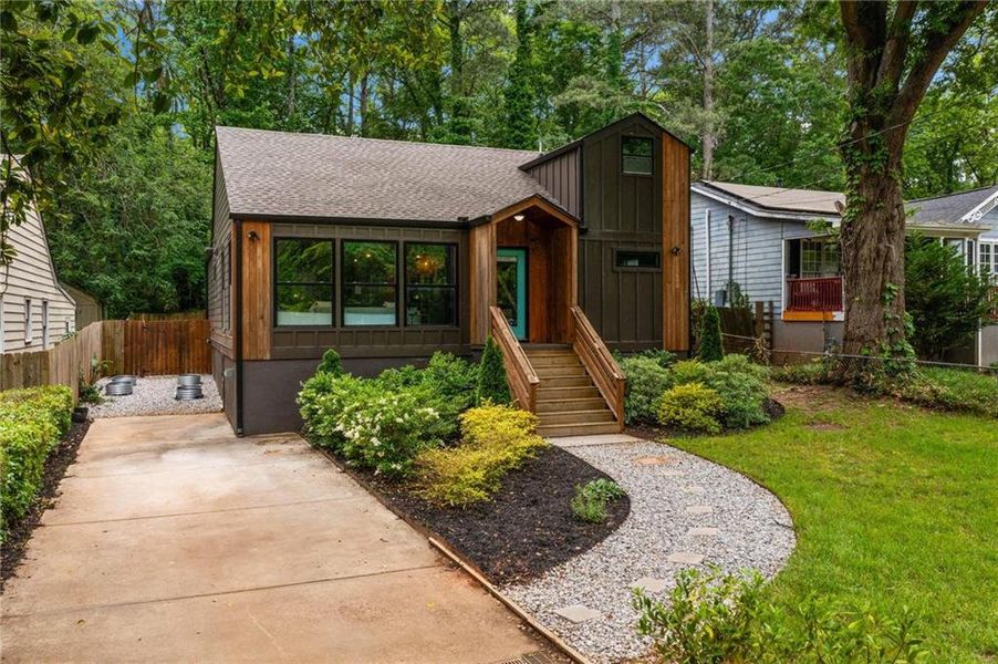 Front exterior of a new home in , Decatur, GA, highlighting curb appeal (Image 2).