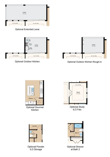 2D floor plan layout of this home in Skye Ranch Community Group Page, Sarasota, FL (Image 6).