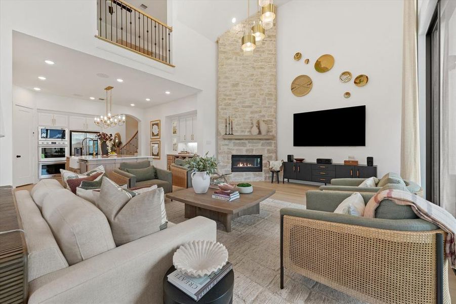 Furnished interior view inside a new home in Star Trail, Prosper (Image 7).