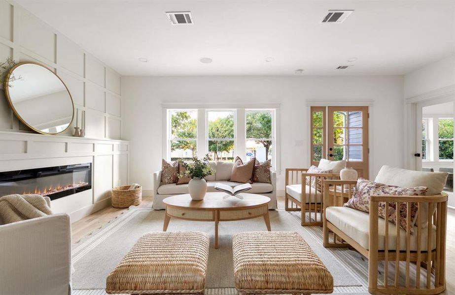 Furnished interior view inside a new home in , Dallas (Image 12).