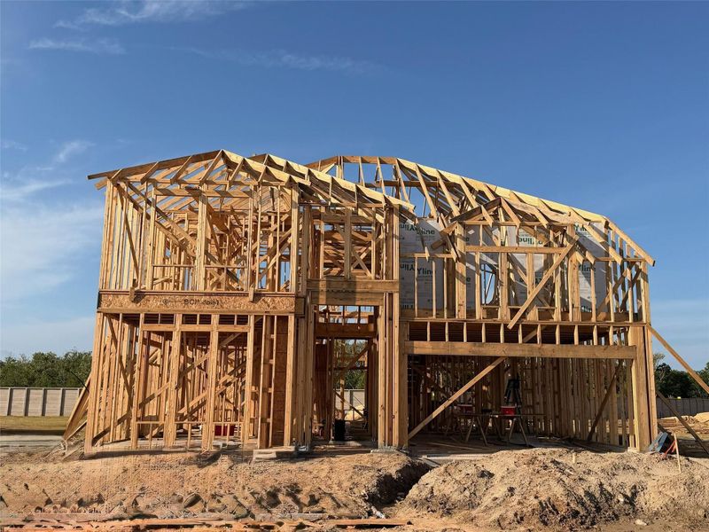 In-progress construction of a new home in Legacy, League City, TX (Image 3).