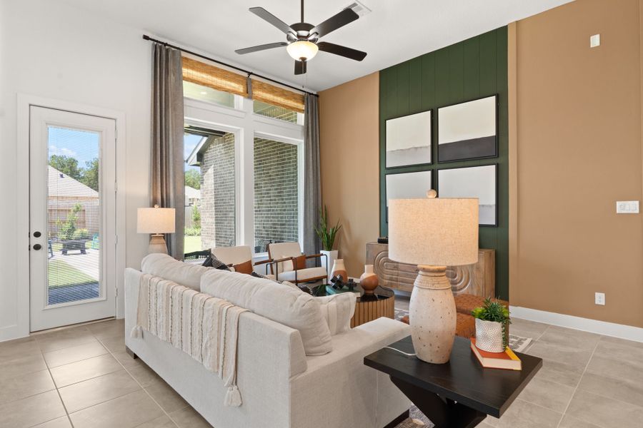 Furnished interior view inside a new home in The Trails, New Caney (Image 15). Furnished interior view inside a new home in The Trails, New Caney (Image 15).