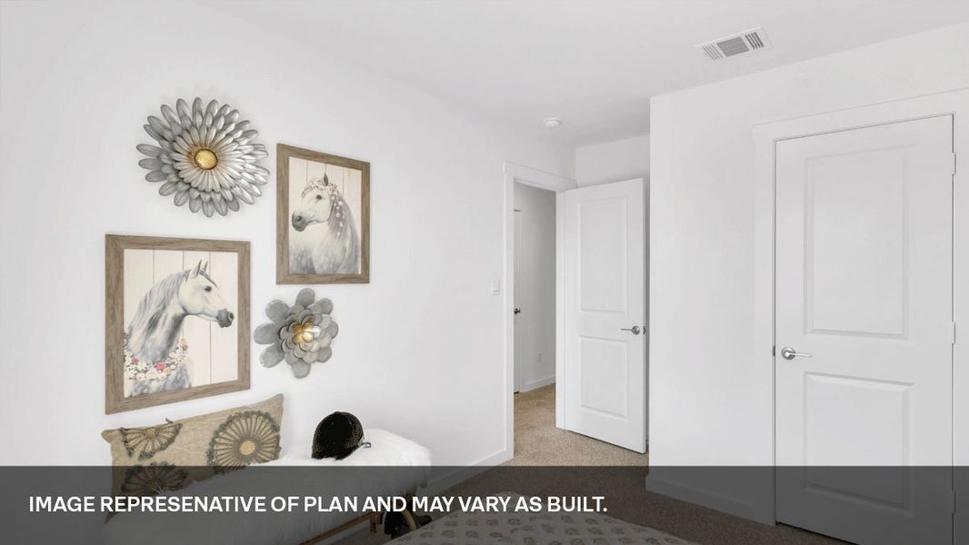 Furnished interior view inside a new home in Valverde, Bastrop (Image 24).