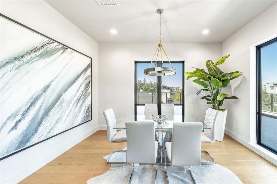 Furnished interior view inside a new home in , Dallas (Image 25).