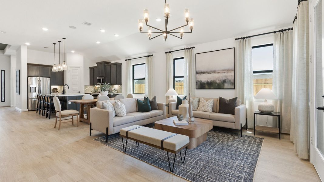 Representative furnished interior of a home built from the Oleander by Brightland Homes in Sunterra, Katy (Image 8).