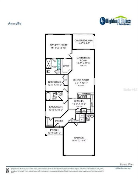 2D floor plan layout of this home in , Wildwood, FL (Image 2).