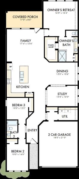 2D floor plan layout of this home in Meridiana - Terrace Collection, Manvel, TX (Image 2). 2D floor plan layout of this home in Meridiana - Terrace Collection, Manvel, TX (Image 2).